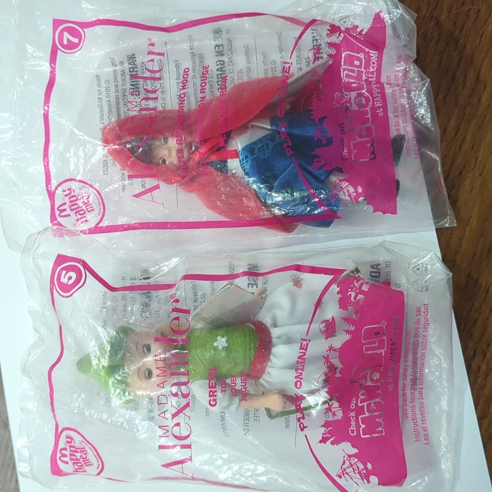 Madame Alexander Gretel and little red riding hood toys